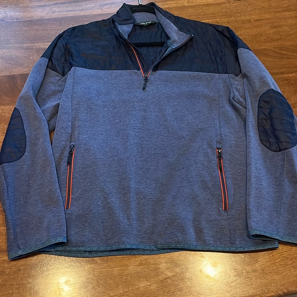 Orvis blue quarter zip size Medium